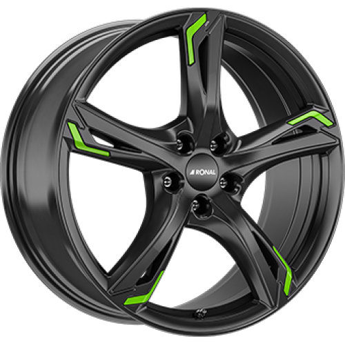 8,0X19 RONAL R62 GREEN 5/114,3 ET40 CH82 Gloss Black 8,0X19 RONAL R62 GREEN 5/114,3 ET40 CH82 Gloss Black