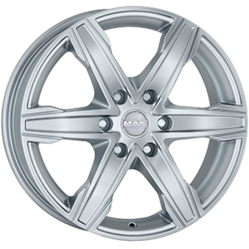 8,0X18 MAK KING 6 6/130 ET50 CH84,1 Silver 8,0X18 MAK KING 6 6/130 ET50 CH84,1 Silver