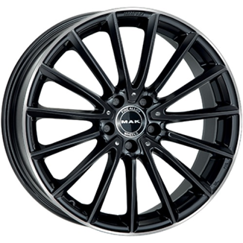 8,0X19 MAK KOMET 5/112 ET48 CH66,6 Gloss Black / Polished lip 8,0X19 MAK KOMET 5/112 ET48 CH66,6 Gloss Black / Polished lip