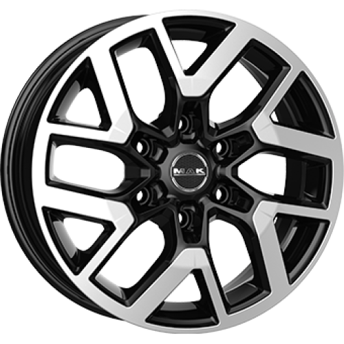 7,5X19 MAK GRAVEL 6/120 ET52 CH74,5 Gloss Black / Polished 7,5X19 MAK GRAVEL 6/120 ET52 CH74,5 Gloss Black / Polished