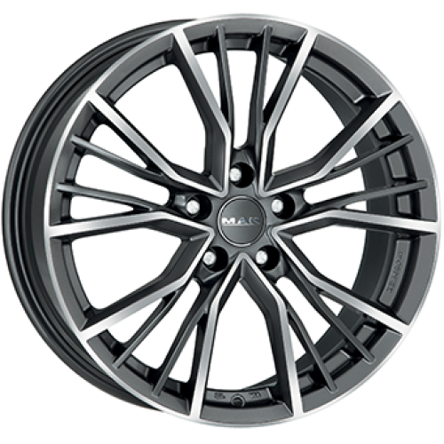 8,0X18 MAK UNION 5/112 ET39 CH66,45 Gunmetal / Polished 8,0X18 MAK UNION 5/112 ET39 CH66,45 Gunmetal / Polished