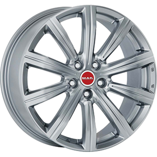 9,5X22 MAK BIRMINGHAM 5/112 ET31 CH66,45 Silver 9,5X22 MAK BIRMINGHAM 5/112 ET31 CH66,45 Silver