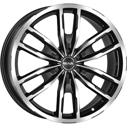 7,5X17 MAK PEAK 6/130 ET55 CH84,1 Gloss Black / Polished 7,5X17 MAK PEAK 6/130 ET55 CH84,1 Gloss Black / Polished