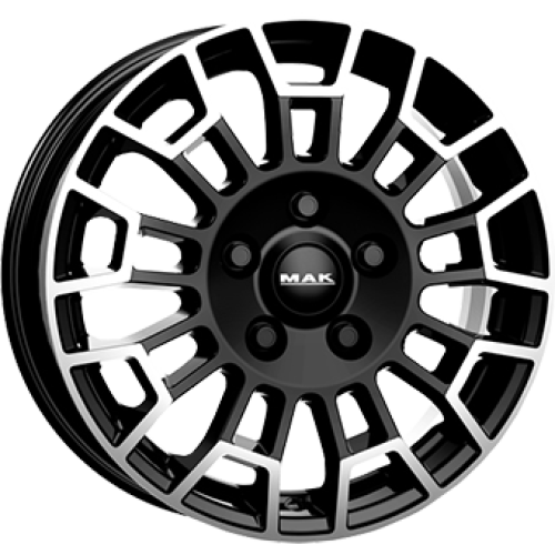 7,0X17 MAK NOMAD 6/120 ET50 CH74,5 Gloss Black / Polished 7,0X17 MAK NOMAD 6/120 ET50 CH74,5 Gloss Black / Polished