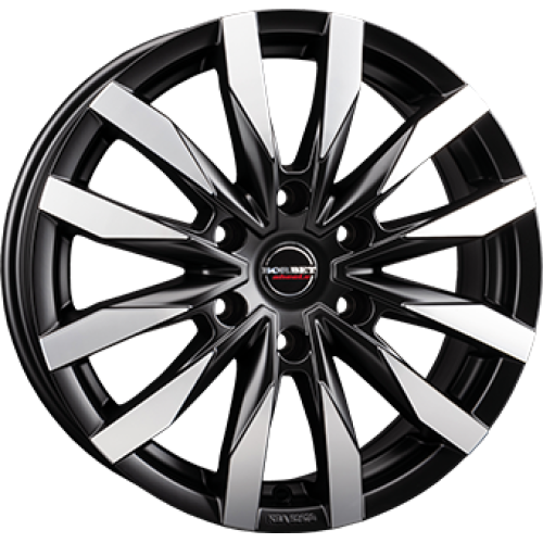 6,5X16 BORBET CW6 6/130 ET54 CH84,1 Dull Black / Polished 6,5X16 BORBET CW6 6/130 ET54 CH84,1 Dull Black / Polished