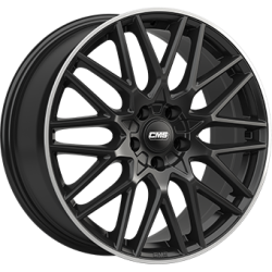7,0X17 CMS C25 4/100 ET45 CH67,1 Gloss Black / Polished lip 7,0X17 CMS C25 4/100 ET45 CH67,1 Gloss Black / Polished lip