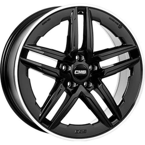 8,5X19 CMS C29-AERO 5/112 ET35 CH66,5 Gloss Black / Polished lip 8,5X19 CMS C29-AERO 5/112 ET35 CH66,5 Gloss Black / Polished lip