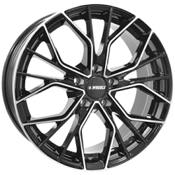 8,0X19 IT WHEELS TIARA 5/114,3 ET45 CH73,1 Gloss Black / Polished 8,0X19 IT WHEELS TIARA 5/114,3 ET45 CH73,1 Gloss Black / Polished