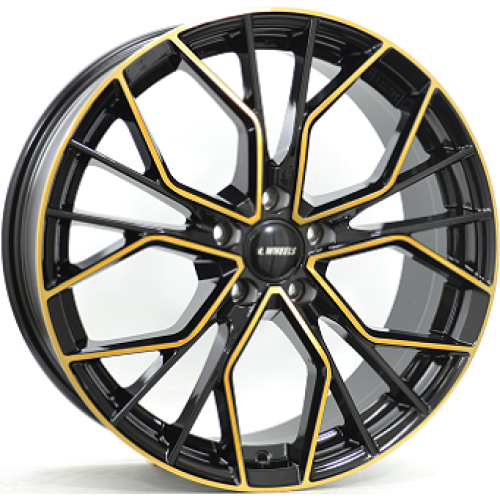 8,0X18 IT WHEELS TIARA 5/112 ET45 CH66,5 Gloss Black / Gold 8,0X18 IT WHEELS TIARA 5/112 ET45 CH66,5 Gloss Black / Gold