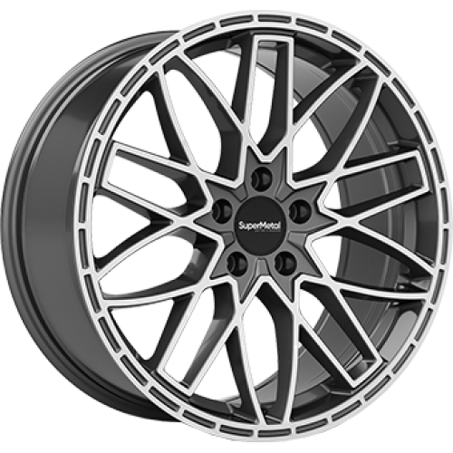 8,0X20 SUPERMETAL VANE 5/120 ET55 CH65,1 Gloss Gray / Polished 8,0X20 SUPERMETAL VANE 5/120 ET55 CH65,1 Gloss Gray / Polished