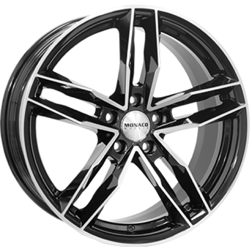8,0X18 MONACO WHEELS RR8M 5/112 ET45 CH66,5 Gloss Black / Polished 8,0X18 MONACO WHEELS RR8M 5/112 ET45 CH66,5 Gloss Black / Polished