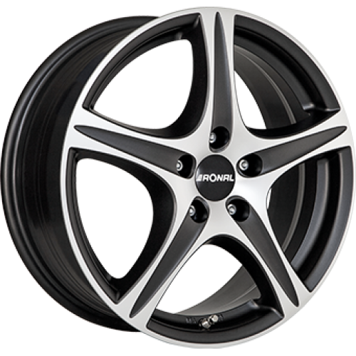 8,0X18 RONAL R56 5/112 ET30 CH66,5 Dull Black / Polished 8,0X18 RONAL R56 5/112 ET30 CH66,5 Dull Black / Polished