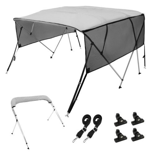 Bimini tenda za brod, 8 L, 86 W, od aluminija