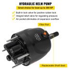 Hidraulički kormilarski set za vanbrodski motor do 300 KS, volan 34 cm, crijevo 5,5 m