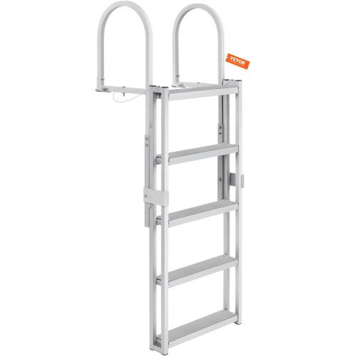 Ljestve za pristanište za 5 stuba, od aluminija, 170–200 cm Ljestve za pristanište za 5 stuba, od aluminija, 170–200 cm