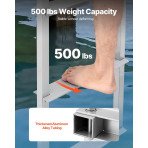 Ljestve za pristanište za 5 stuba, nosivost 227 kg, od aluminija