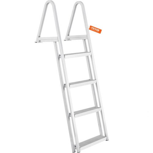Ljestve za pristanište za 4 stube, nosivost 159 kg, od aluminija Ljestve za pristanište za 4 stube, nosivost 159 kg, od aluminija