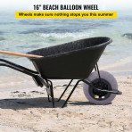 Balonski kotači za plažu, nosivost 80 kg