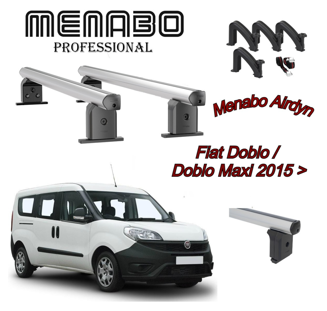 KROVNI NOSAČI ZA FIAT DOBLO / DOBLO MAXI 2015 > Menabo AIRDYN    Komplet 2 kom