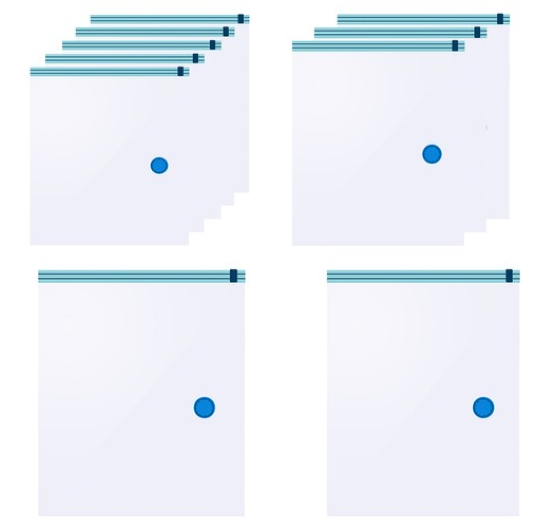 VAKUM VREĆA ZA ODJEĆU SET 10 kom - razne veličine