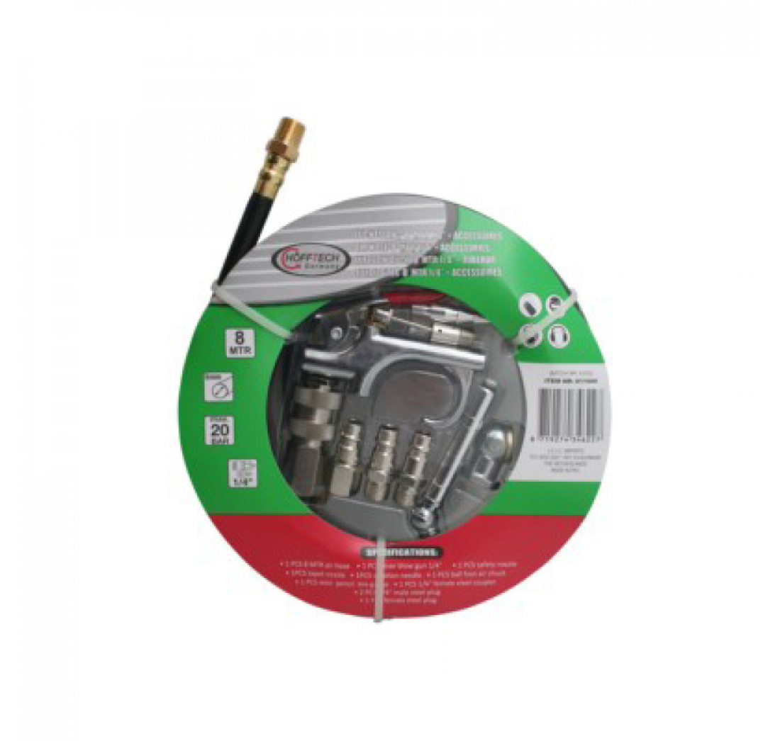 CRIJEVO ZA ZRAK DULJINE 8m 1/4 SA ADAPTERIMA