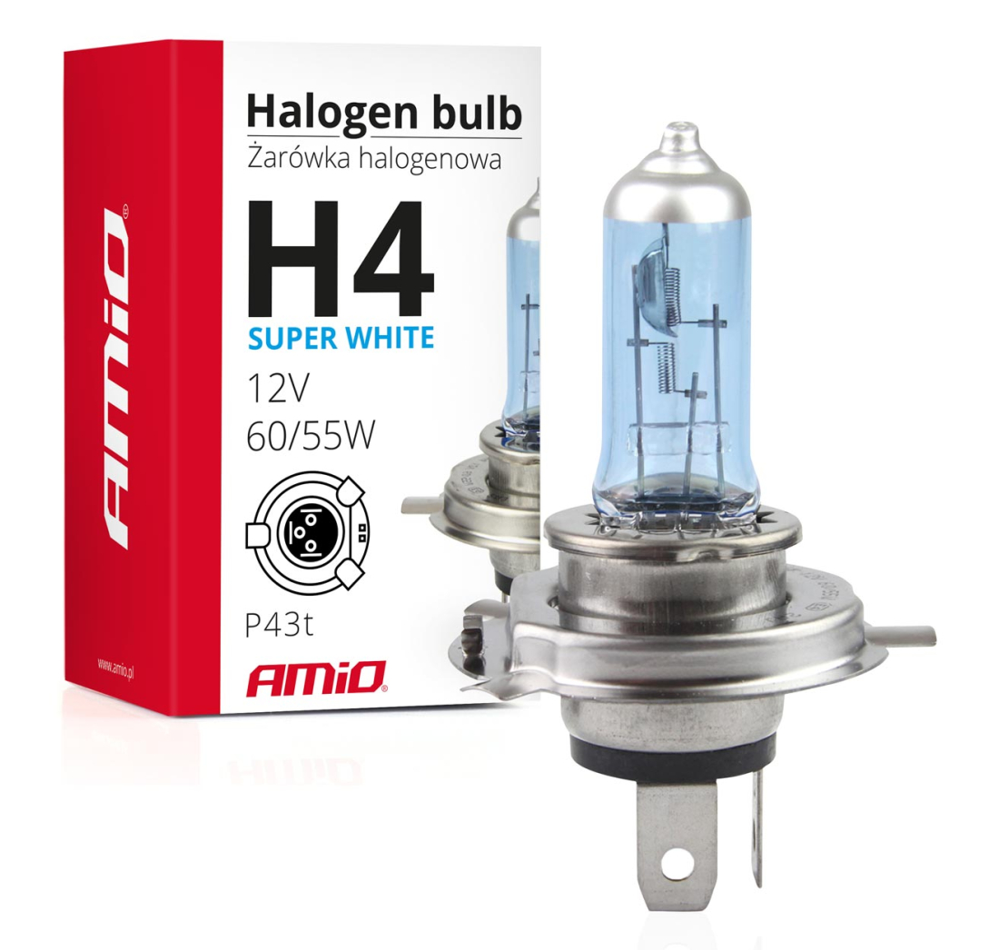 H4 HALOGENA ŽARULJA 12V/60/55W SUPER WHITE