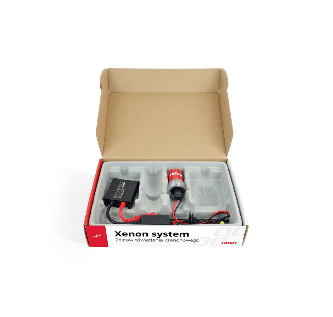 XENON MOTO KIT H8 H9 H11 SLIM 6000K AMIO