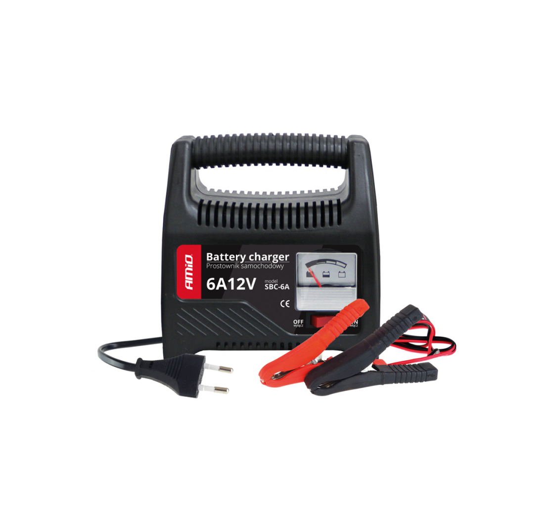 PUNJAČ AKUMULATORA SA INDIKATOROM 6A, 12V SBC-6A