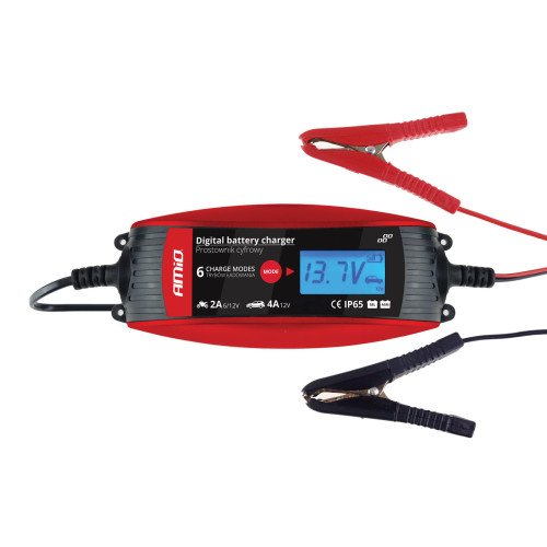DIGITALNI PUNJAČ AKUMULATORA 2A/4A (6V/12V) AMIO DIGITALNI PUNJAČ AKUMULATORA 2A/4A (6V/12V) AMIO