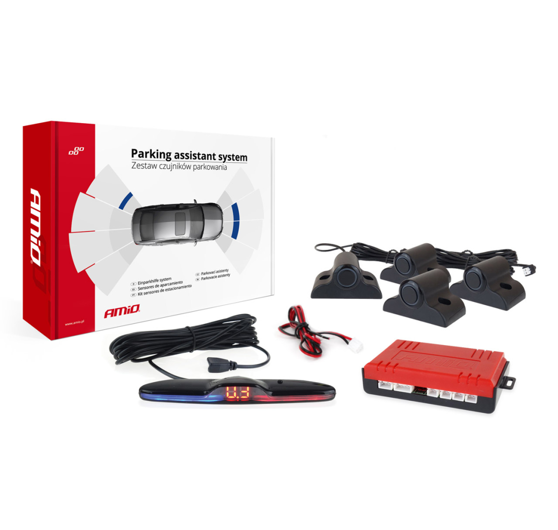 PARKING SENZORI KAMION 7 MAX LED 19mm CRNI AMIO