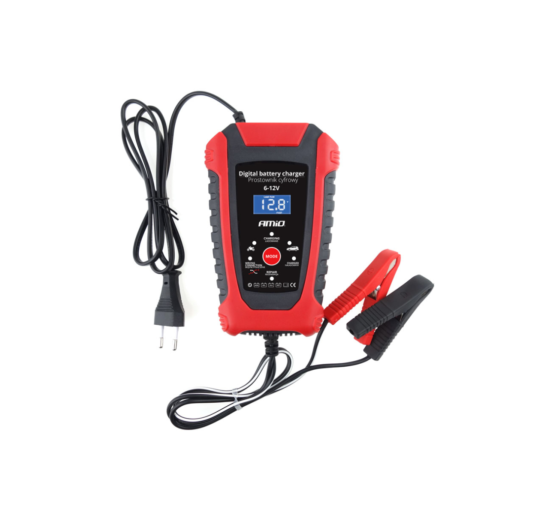 PUNJAČ AKUMULATORA DIGITALNI 6V/12V-2A/6A DBC-02