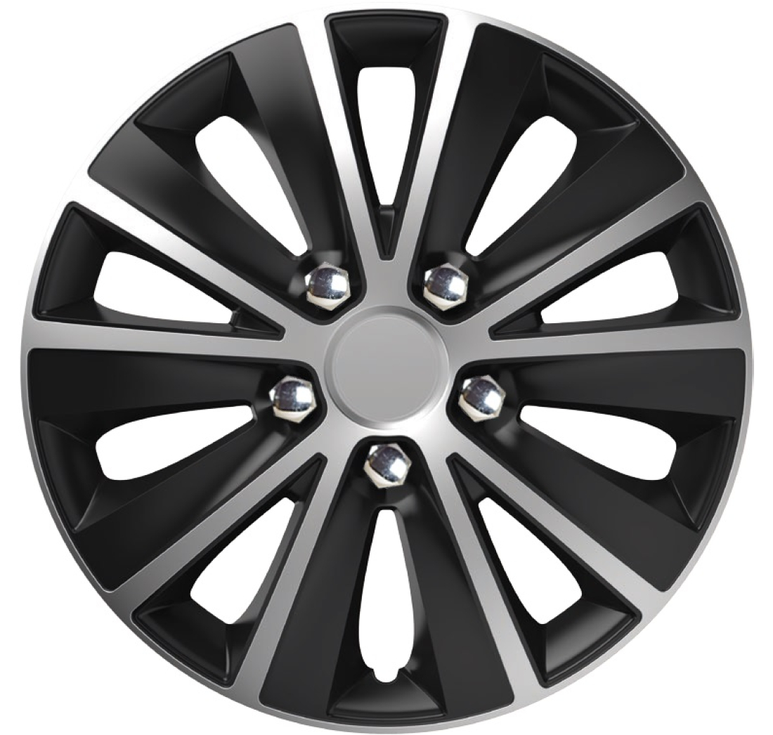 RATKAPE RAPIDE NC 16 SREBRNO/CRNE (set) sa chrom kapicama