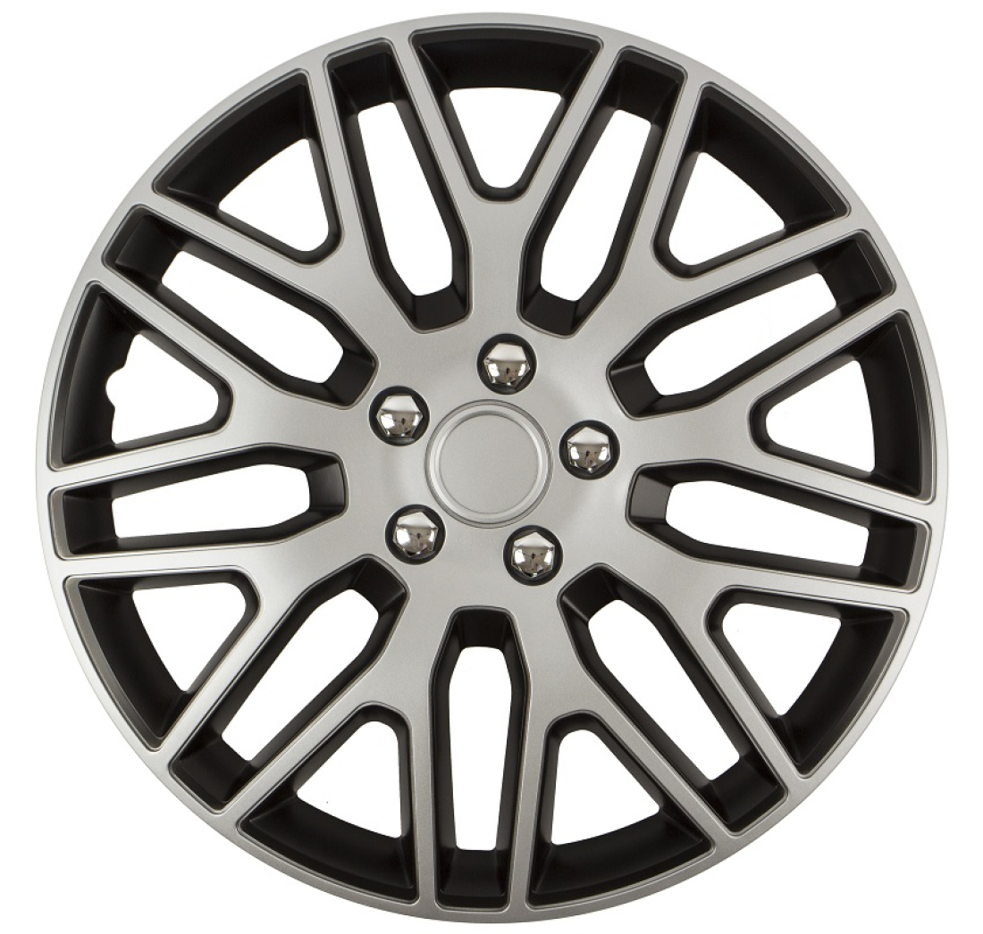 RATKAPE DAKAR NC 16 SREBRNO CRNE (set) s kromiranim maticama