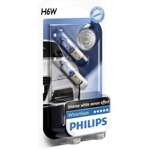PHILIPS AUTO ŽARULJA H6W 6W/12V WHITE VISION PHILIPS AUTO ŽARULJA H6W 6W/12V WHITE VISION
