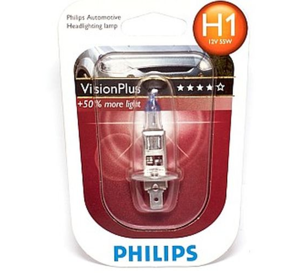 PHILIPS AUTO ŽARULJA H1 55W/12V VISIONPLUS