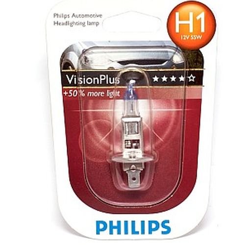 PHILIPS AUTO ŽARULJA H1 55W/12V VISIONPLUS PHILIPS AUTO ŽARULJA H1 55W/12V VISIONPLUS