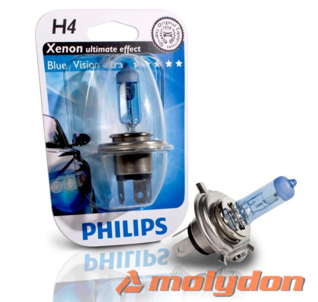 PHILIPS AUTO ŽARULJA H4 60/55W/12V BLUE VISION ULTRA