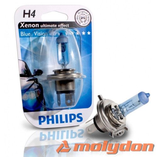 PHILIPS AUTO ŽARULJA H4 60/55W/12V BLUE VISION ULTRA PHILIPS AUTO ŽARULJA H4 60/55W/12V BLUE VISION ULTRA