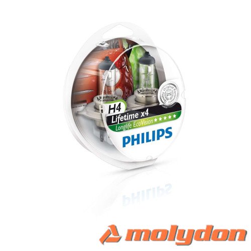 PHILIPS AUTO ŽARULJA H4 60/55W/12V LONG LIFE ECO PAR PHILIPS AUTO ŽARULJA H4 60/55W/12V LONG LIFE ECO PAR