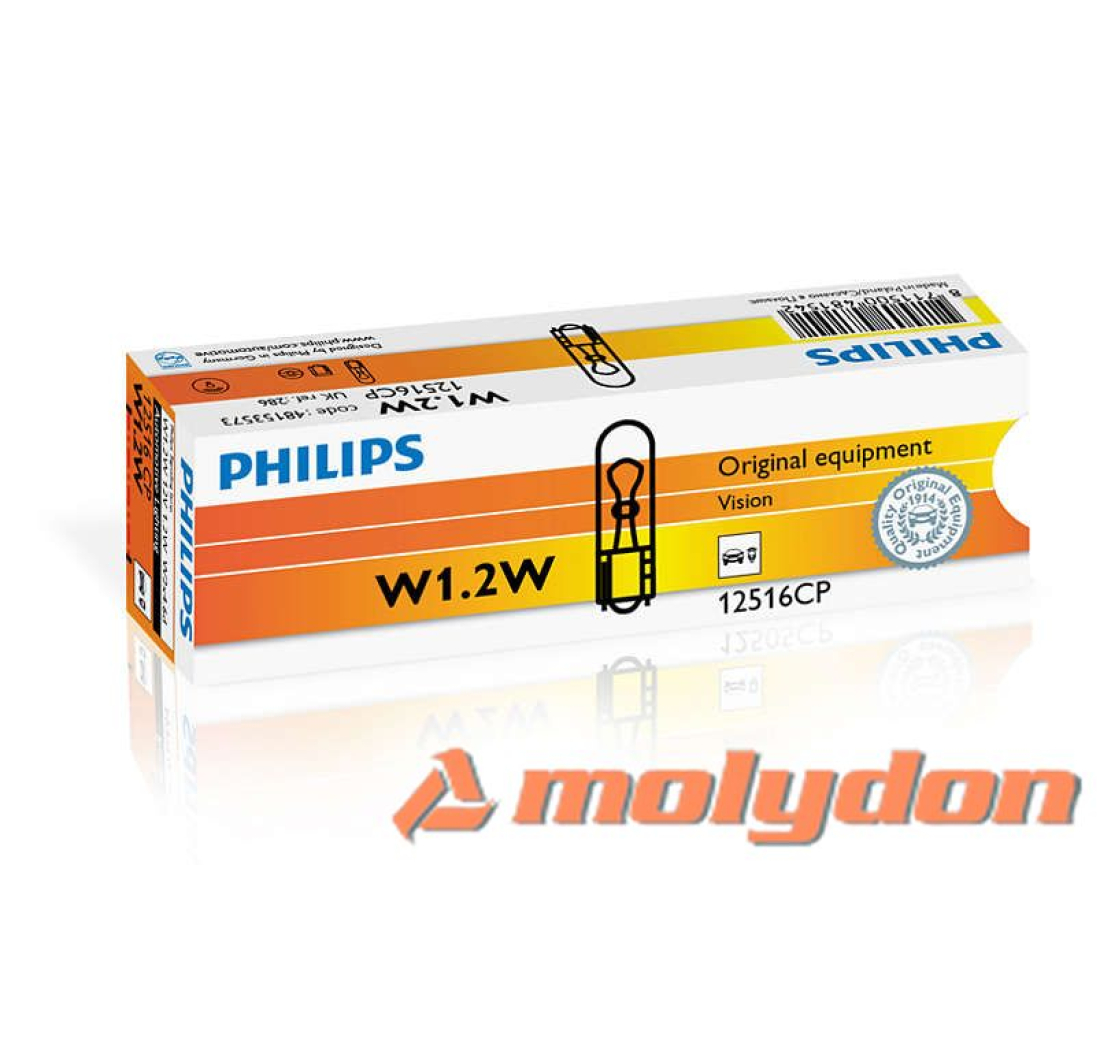 PHILIPS AUTO ŽARULJA W2X4,6d 1,2W/12V