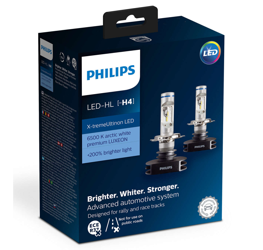 PHILIPS AUTO ŽARULJA H4 LED 6500K PREMIUM Arctic white