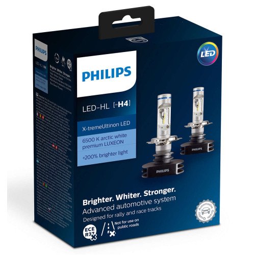 PHILIPS AUTO ŽARULJA H4 LED 6500K PREMIUM Arctic white PHILIPS AUTO ŽARULJA H4 LED 6500K PREMIUM Arctic white