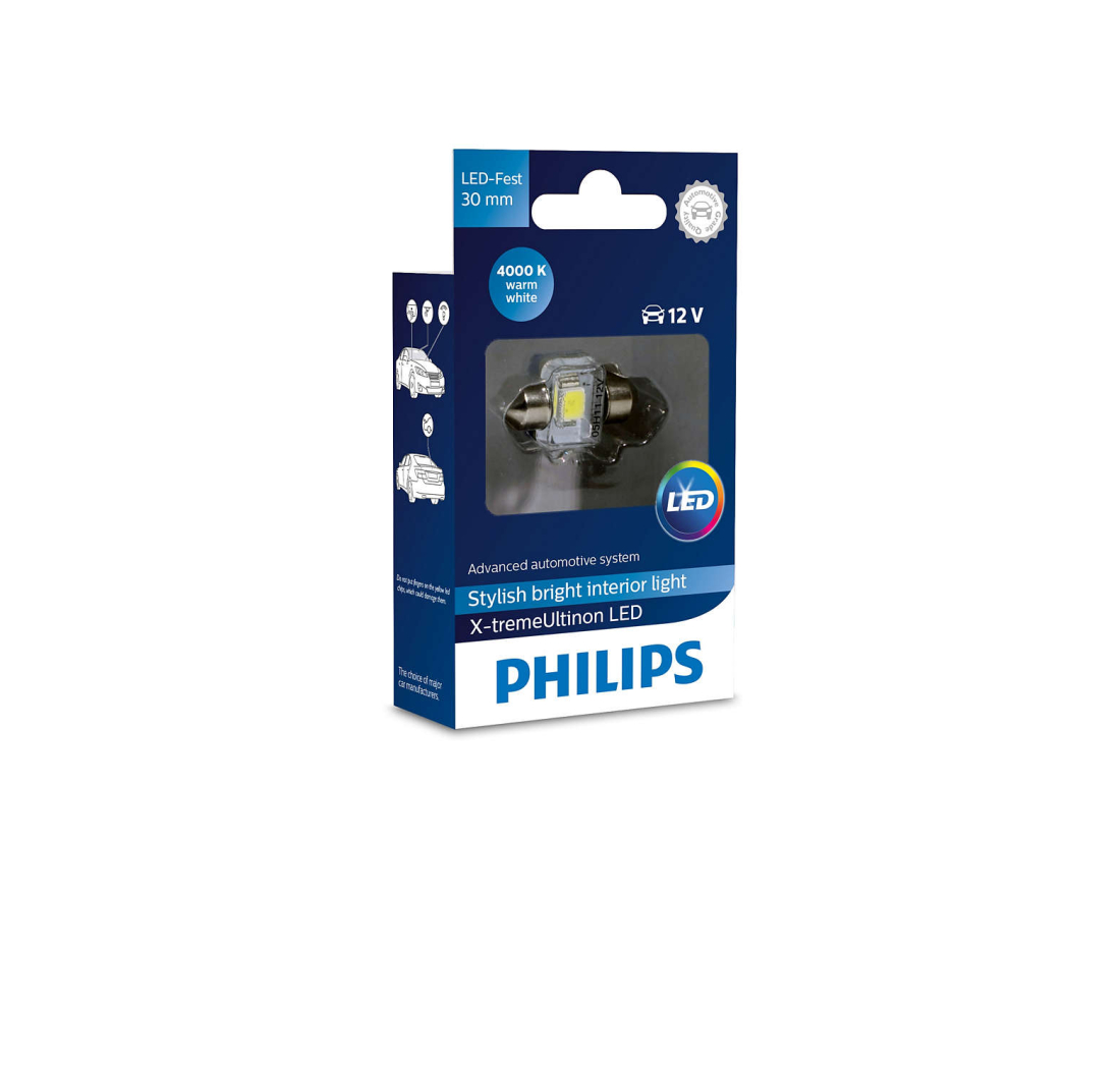 PHILIPS AUTO ŽARULJA KABINA LED 30mm 4000K 1W/12V