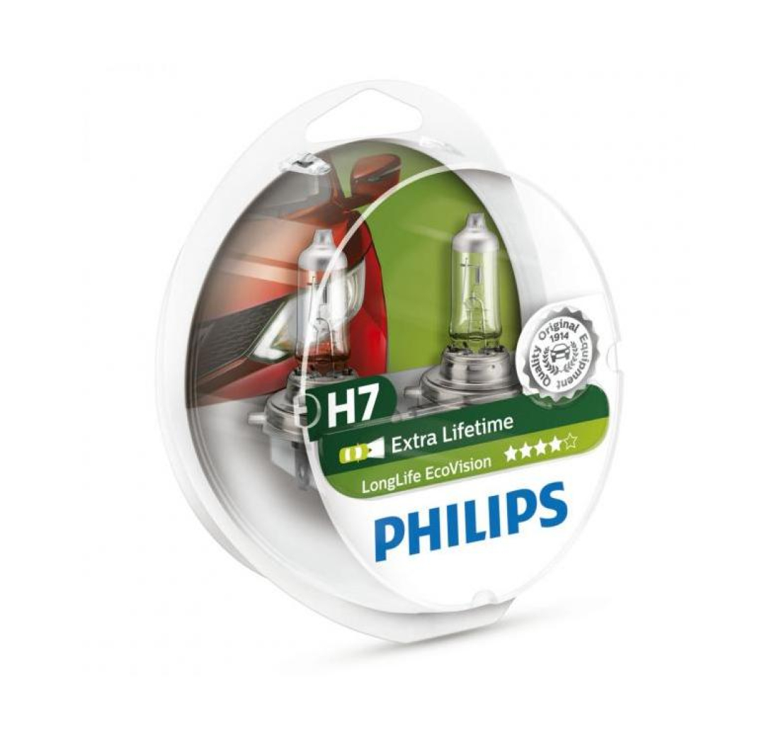 PHILIPS AUTO ŽARULJA H7 55W/12V LONG LIFE EcoVision