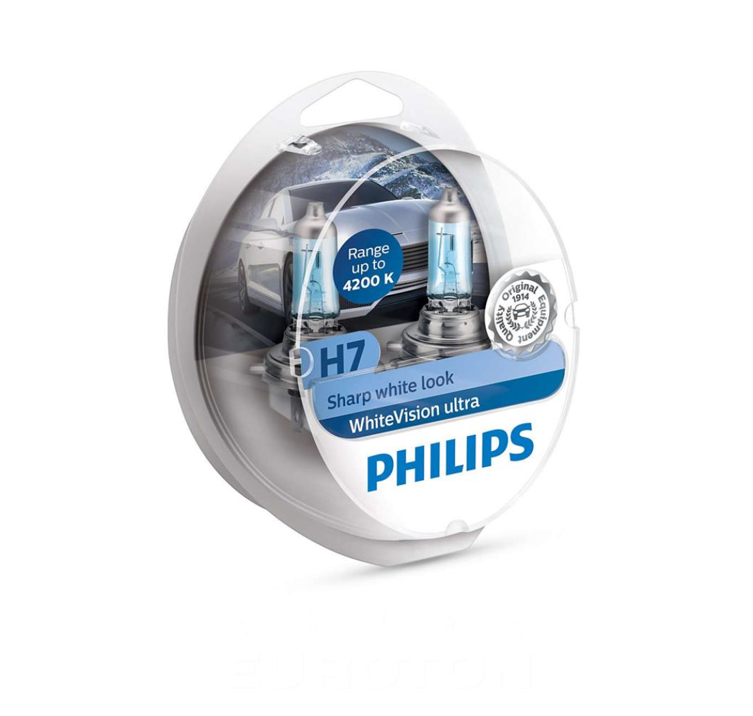 PHILIPS ŽARULJICA H7 WhiteVision Ultra 4200 K SM 2/1 + 2X W5W