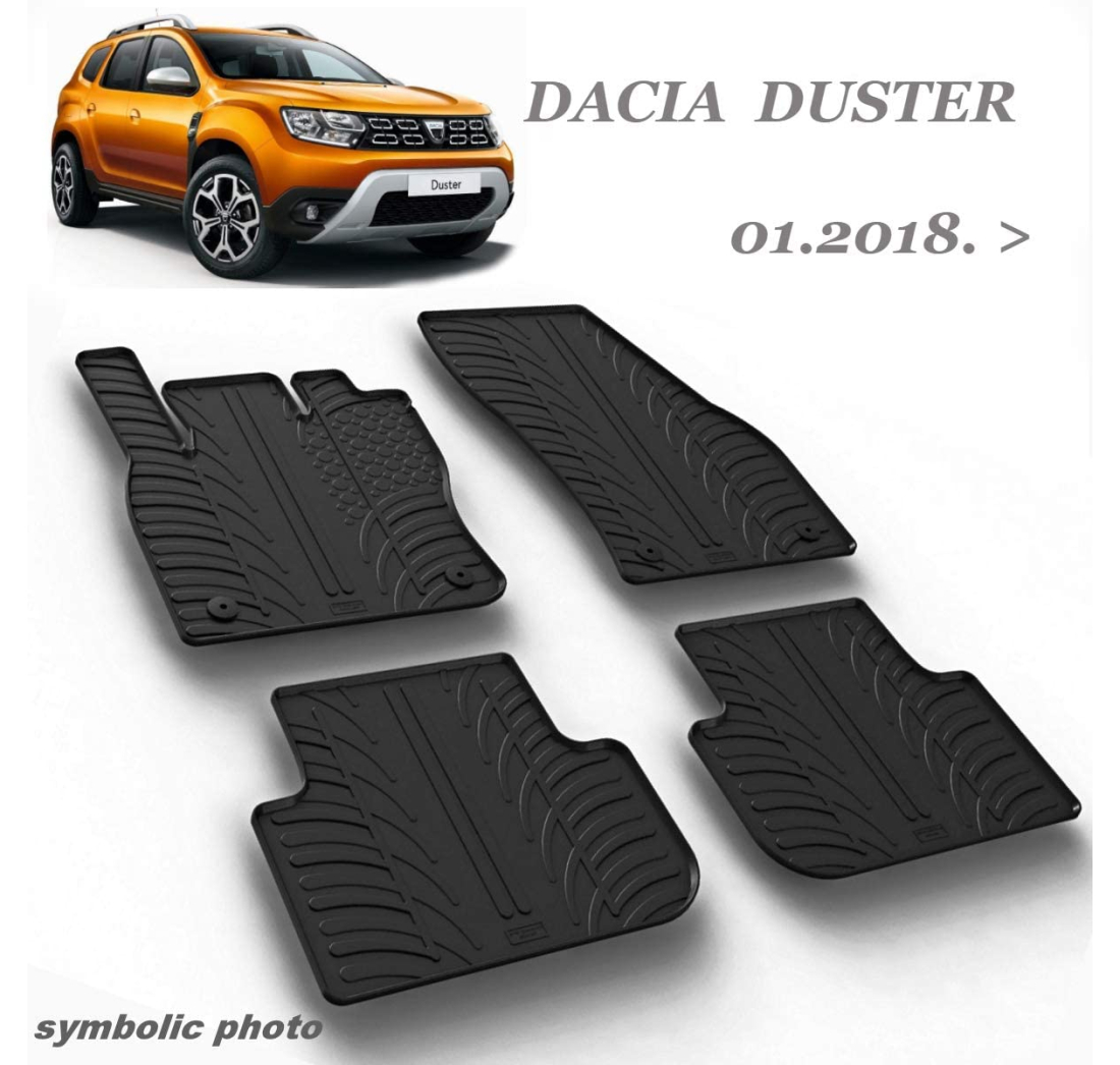 Tipski gumeni tepisi za Dacia: Duster 4WD&2WD FL 2015-> 