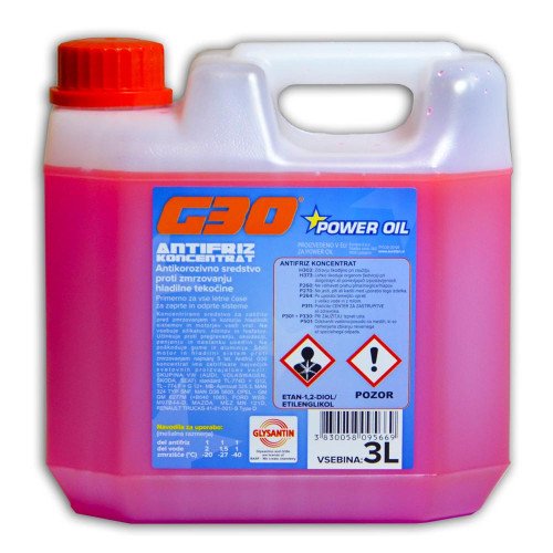 POWER OIL ANTIFRIZ G30 (G12) KONCENTRAT 3L POWER OIL ANTIFRIZ G30 (G12) KONCENTRAT 3L