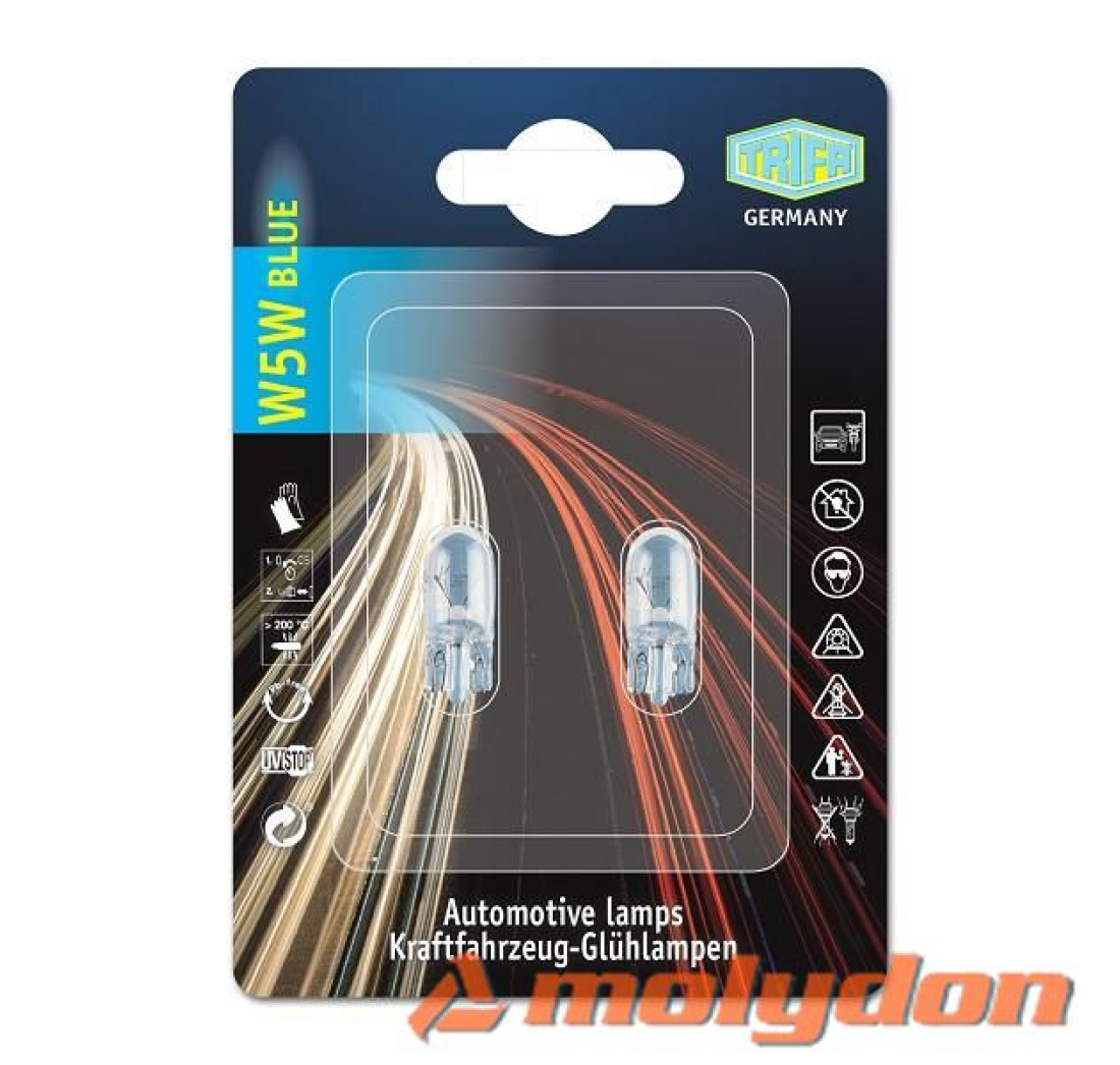 AUTO ŽARULJA UBODNA W5W/12V BLUE BL. CAR TOPIC