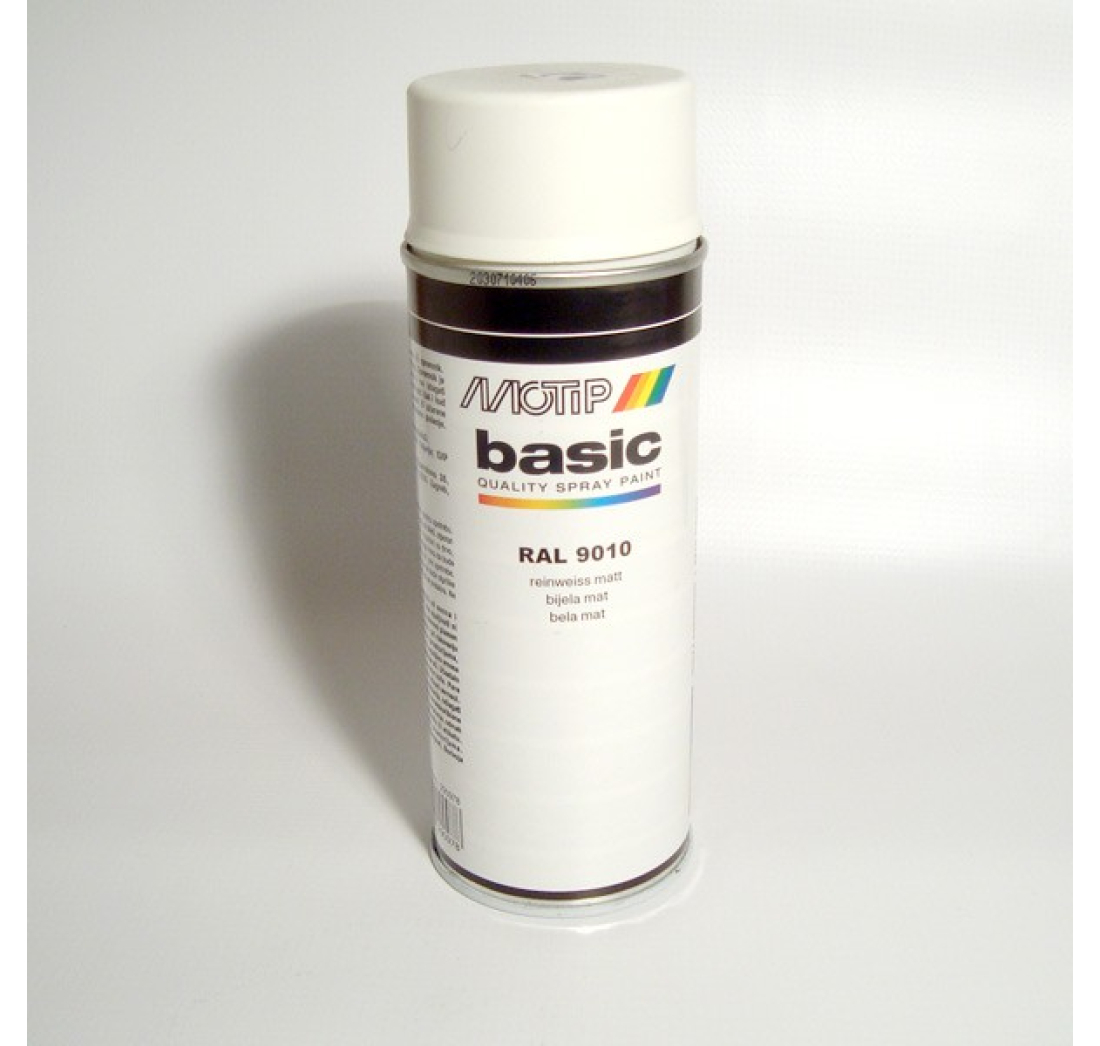 MOTIP SPRAY BASIC RAL 9010 matt. 350ml