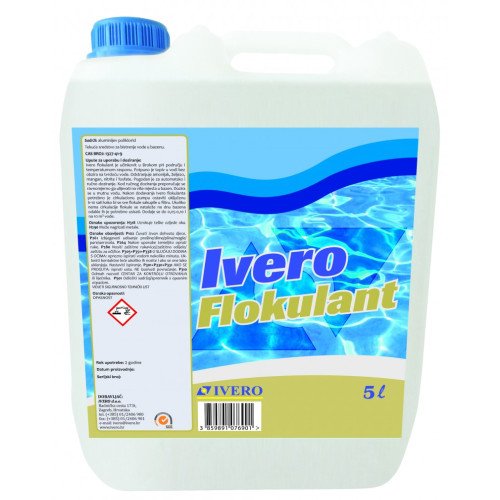 Tekuće sredstvo za bistrenje vode u bazenu, 5 lit. IVERO Tekuće sredstvo za bistrenje vode u bazenu, 5 lit. IVERO